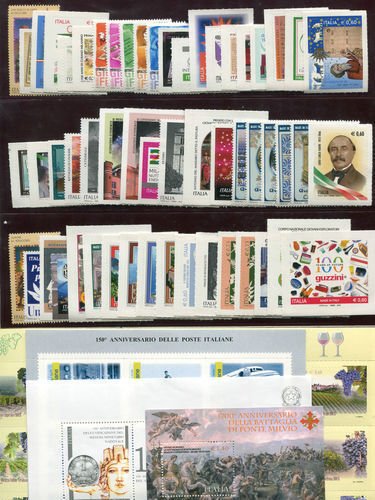 2000-2013 Italy Republic, Offer, 898 Values + 59 Sheets + 4 Booklets