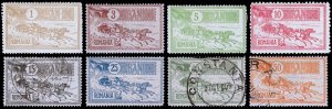 Romania Scott 158-165 (1903) Mint/Used H F-VF Complete Set, CV $72.25 B