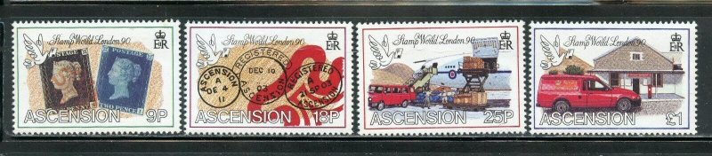 ASCENSION ISLAND LONDON 1990 SCOTT #487/90 MINT NH --SCOTT $7.90