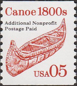 # 2454 MINT NEVER HINGED ( MNH ) CANOE    
