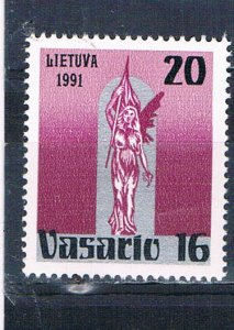 Lithuania 388 Unused Liberty Statue 1991 (HV0251)+