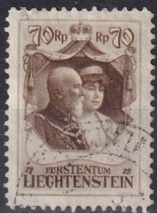 Liechtenstein #93 F-VF Used  CV $110.00  Z682