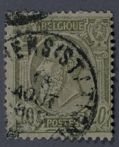 Belgium #56 Used VG Place Cancel Partial Date 18 AOUT HRM