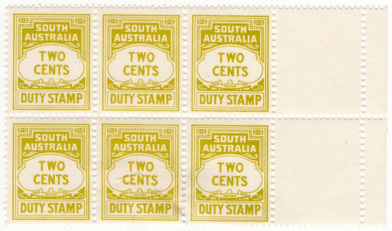 (I.B) Australia - South Australia Revenue : Duty Stamp 2c