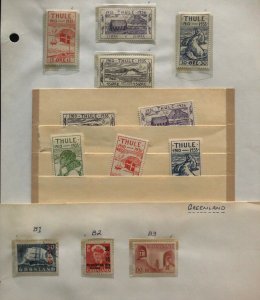 Great Greenland Stamp Collection Lot MXE