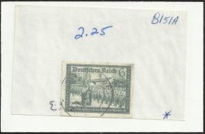 Germany #B151A Used Cat $2.25 E 01023