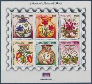 Zimbabwe stamp Medicinal and useful plants block MNH 2003 Mi 11 WS160790