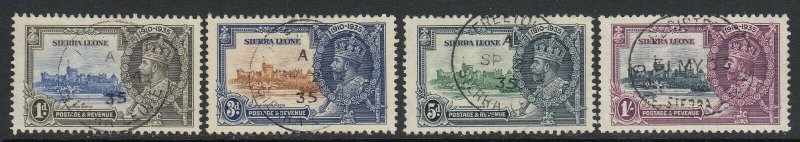 Sierra Leone, Sc 166-169 (SG 181-184), used