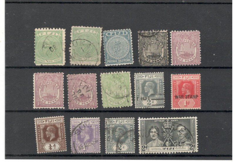 EARLY FIJI COLLECTION MINT/USED