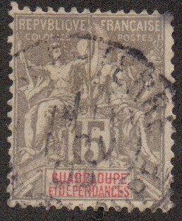 Guadeloupe Sc #35 Used