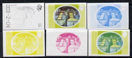 Dominica 1975-78 Lime Factory $1 set of 6 imperf progress...