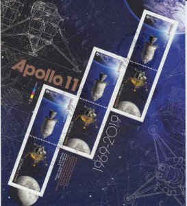 Canada 2019 Apollo II Souvenir Sheet, #3186-87 Used