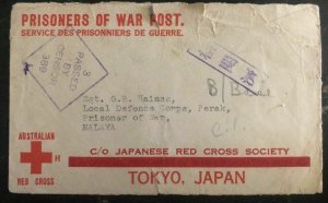 1940s Mundaring Australia To Malaya Japan POW Prisoner of War Camp Cover