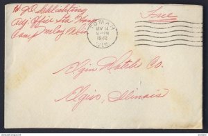 USA WW2 - 1942 NOV 14 TOMAH WIS > ELGIN, ILLINOIS - COVER