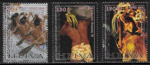 French Polynesia Scott #'s 922 - 924 MNH