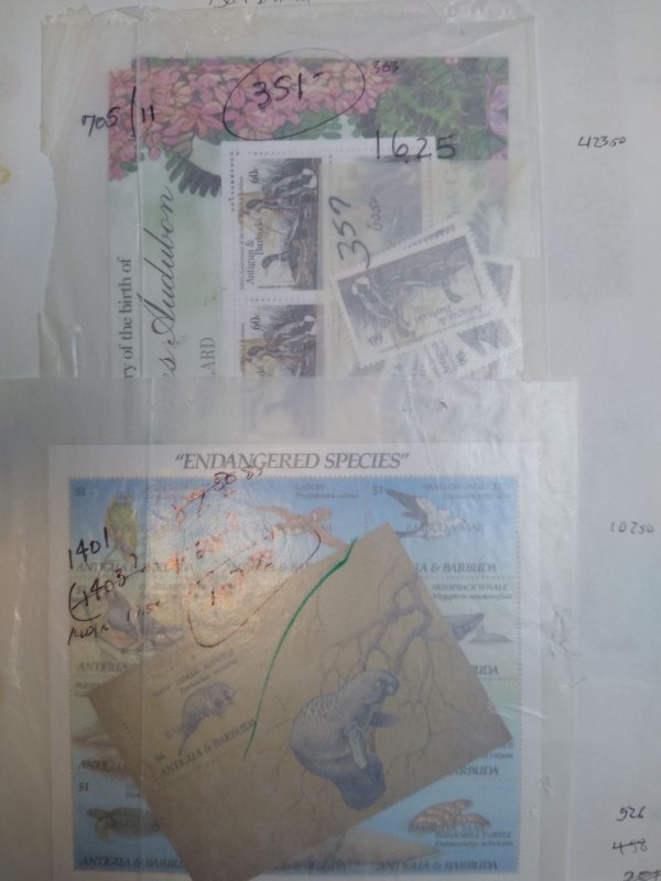 collection on pages Barbuda 929//1689 NH sets PS: CV $1878