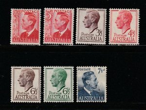 Australia 234-239 Set MH King George VI