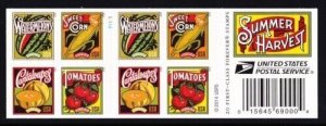 U S Scott # 5004-07 (5007b) Summer Harvest Complete Pane of 20 VF Mint NH