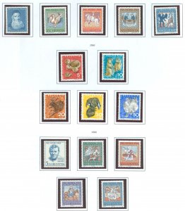 Switzerland #B345-B359  Single (Complete Set)