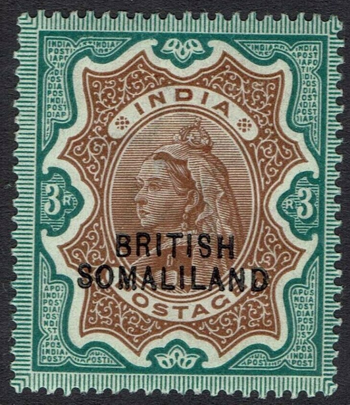 BRITISH SOMALILAND 1903 QV INDIA 3R OVERPRINT AT BOTTOM