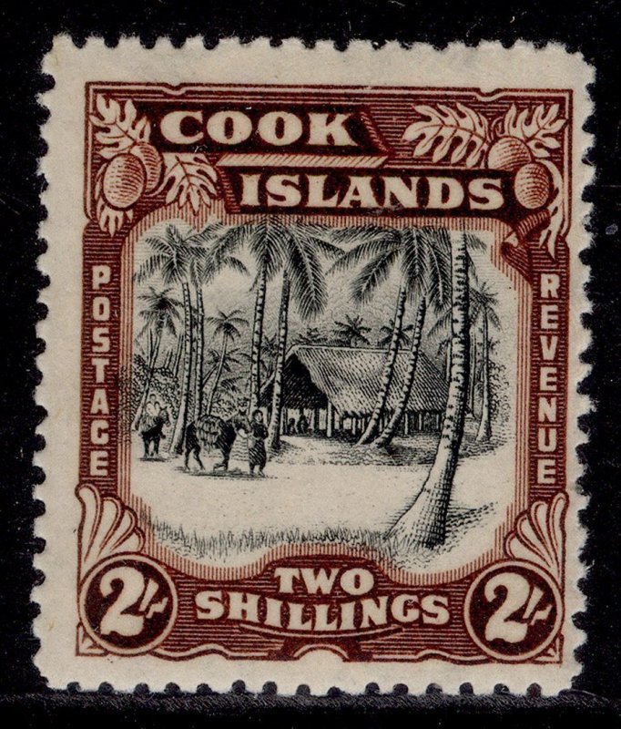 COOK ISLANDS GVI SG144, 2s black & red-brown, M MINT. Cat £40.