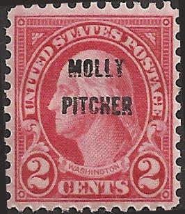 # 646 MNH - SCV-1.60 - Carmine George Washington Molly Pitcher