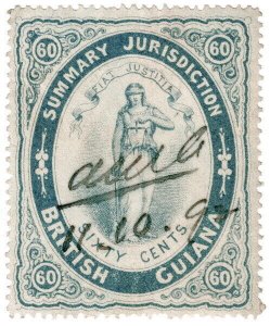 (I.B) British Guiana Revenue : Summary Jurisdiction 60c (1883)