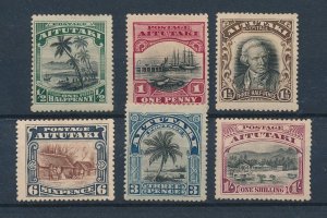 [116484] Aitutaki 1920 Definitives James Cook sailing ships  MH