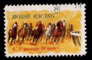 USA Scott 1528 Used Horse racing stamp