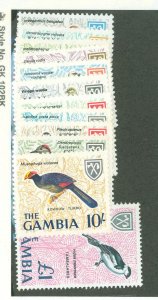 Gambia #215/227  Multiple