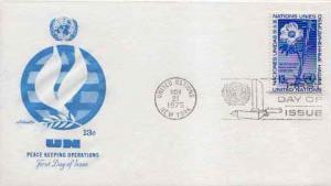 United Nations, First Day Cover, Flowers