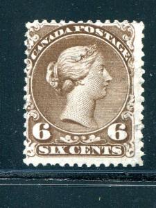 Canada #27b Unused/Used ??   WMK.  RARE !!    -   Lakeshore Philatelics