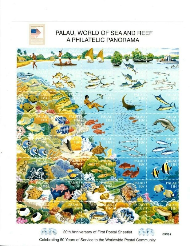 Palau - 2006 - Sea and Reef / Washington Stamp Expo - Sheet of Forty - MNH