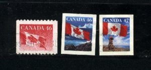 Canada #1695, 1698,1700    -2  used VF   PD