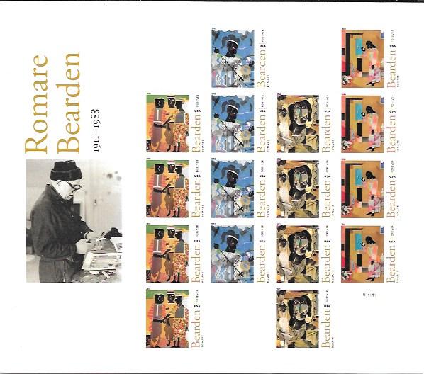 US #4566-69 Romare Bearden MNH Sheet