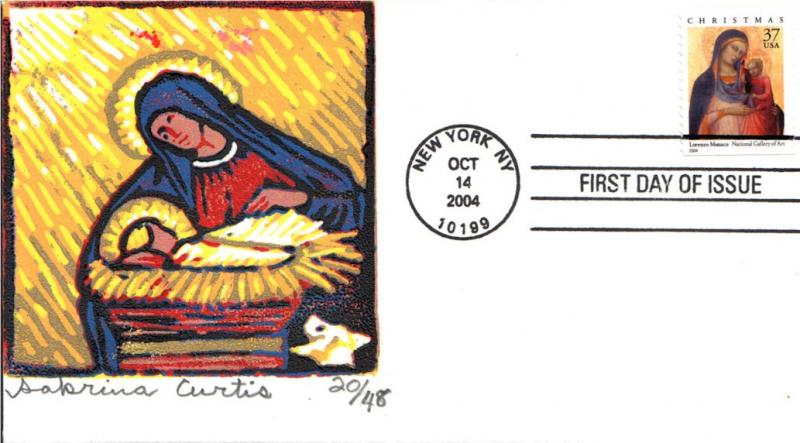 #3879 Madonna and Child S Curtis FDC