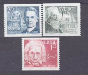 1981 Sweden  1175-1177 Nobel laureates / Albert Einstein