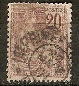 France 118 Y&T 113 Used F/VF 1900 SCV $9.00