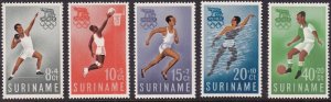 EDSROOM-16921 Suriname B75-79 MNH 1960 Complete Rome Olympics Semi Postal