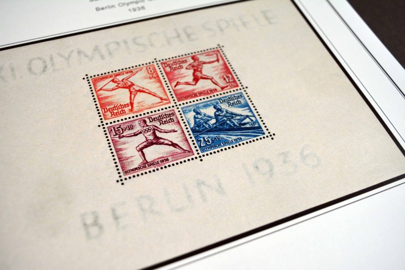 Germany Stamp Album: With beautiful aesthetic black pages and more