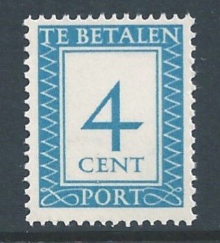 Netherlands #J82 NH 4c 1947 Postage Due
