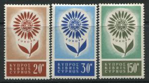 Cyprus 1964 Europa set of 3 mint o.g.