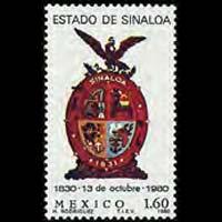 MEXICO 1980 - Scott# 1216 Sinatoa State Set of 1 NH