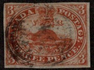 CAN SC #4 U 1852 Beaver CV $200.00