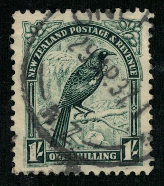 1935, Prosthemadera novaeseelandiae, 1 Shilling (T-9206)