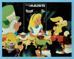 48792 MNH MALDIVAS 1980 ALICIA EN EL PAIS DE LAS MARAVILLAS