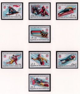 Austria lot of MNH stamps 1975 (album pages not included) (81) winter sports