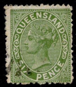 Queensland #69 QV Definitive Wmk.68 Used