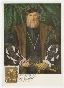 Maximum card Germany / DDR 1957 Hans Holbein - Charles de Solier - Comte de More
