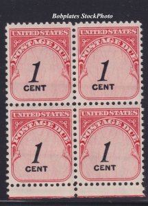 BOBPLATES #J89 Postage Due Block of 4 MNH SCV=$1